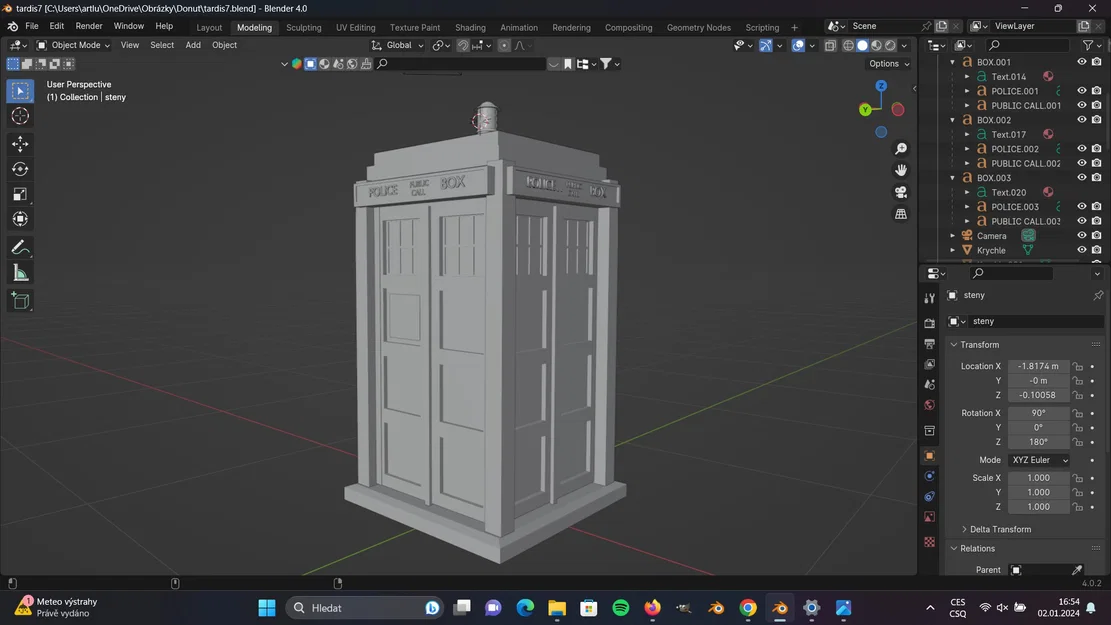 Mô hình TARDIS 3D - Cỗ máy thời gian từ phim Dr. Who - Image 3