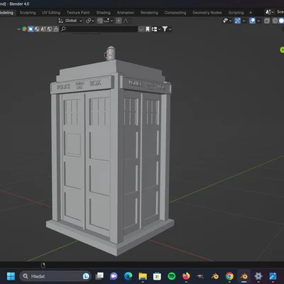 Mô hình TARDIS 3D - Cỗ máy thời gian từ phim Dr. Who