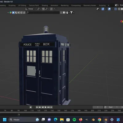 Mô hình TARDIS 3D - Cỗ máy thời gian từ phim Dr. Who