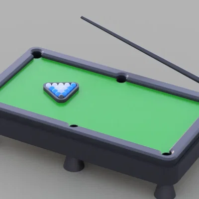 Mô hình bàn bida mini in 3D - Giải trí sáng tạo tại nhà