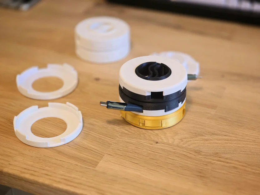 Bộ cuốn dây cáp Parametric có thể xếp chồng (1 hoặc 2 chiều) kèm file FreeCAD - Image 1