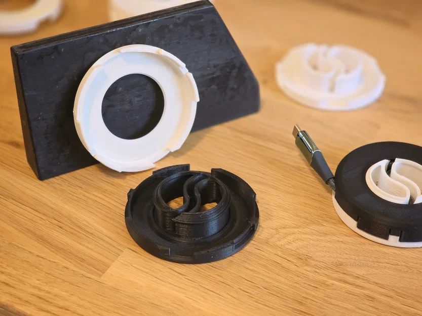 Bộ cuốn dây cáp Parametric có thể xếp chồng (1 hoặc 2 chiều) kèm file FreeCAD - Image 3