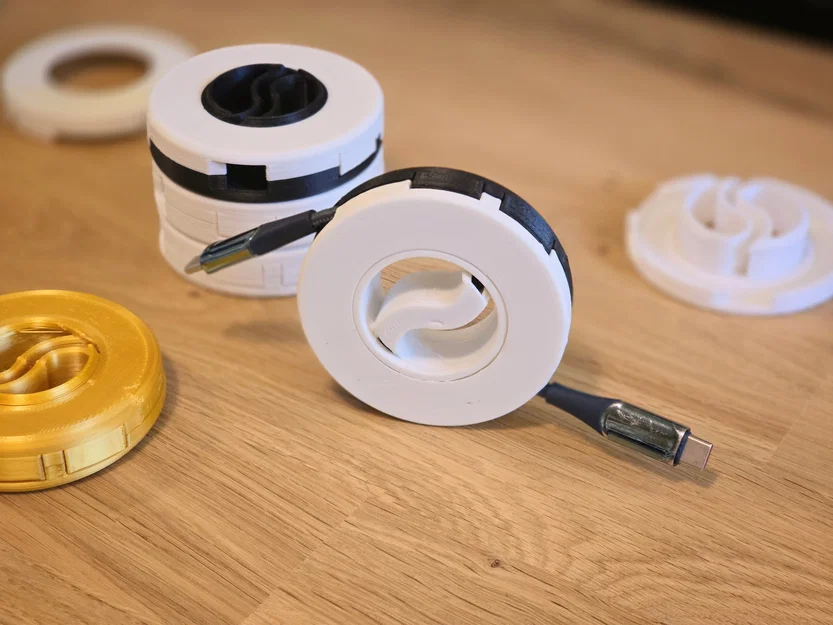 Bộ cuốn dây cáp Parametric có thể xếp chồng (1 hoặc 2 chiều) kèm file FreeCAD - Image 4