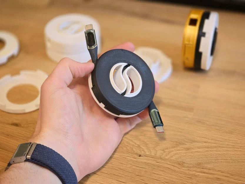 Bộ cuốn dây cáp Parametric có thể xếp chồng (1 hoặc 2 chiều) kèm file FreeCAD - Image 6