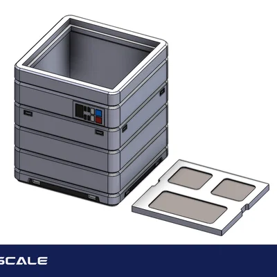 Mô hình thùng hàng Imperial Crate - Tỉ lệ 1:12