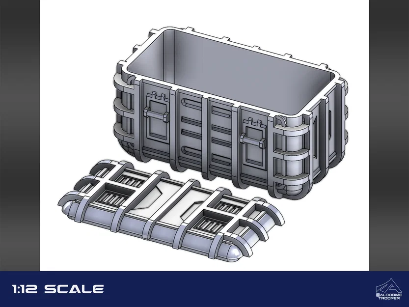 Mô hình thùng hàng Đế chế (Imperial Crate) tỉ lệ 1:12 - Image 1