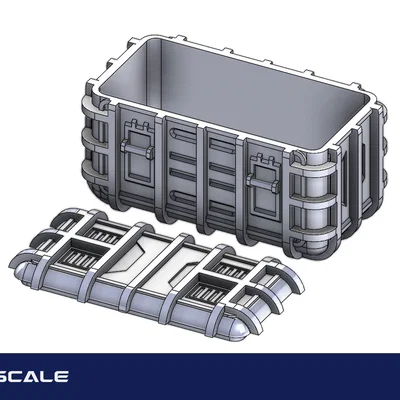 Mô hình thùng hàng Đế chế (Imperial Crate) tỉ lệ 1:12