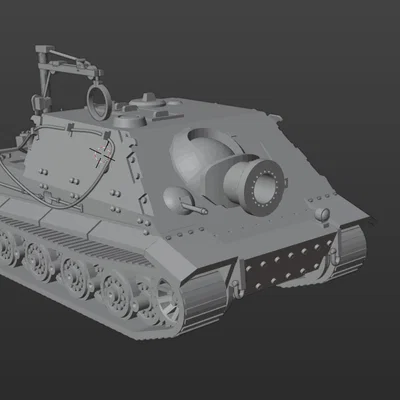 Mô hình xe tăng 380mm Sturmörser (Sturmtiger) kèm cần cẩu và phụ kiện