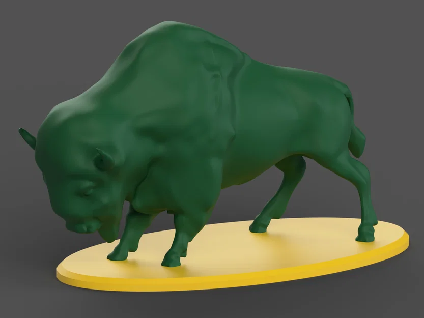 Mô hình trang trí bàn làm việc NDSU Bison - Image 1