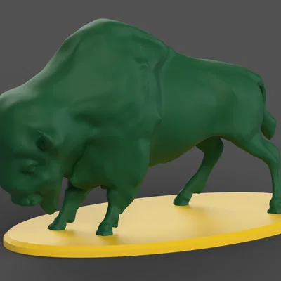 Mô hình trang trí bàn làm việc NDSU Bison