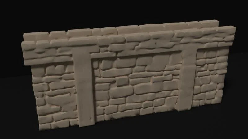 Tường DND có hàng rào chắn (Battlement) 2x 50mm - Image 1