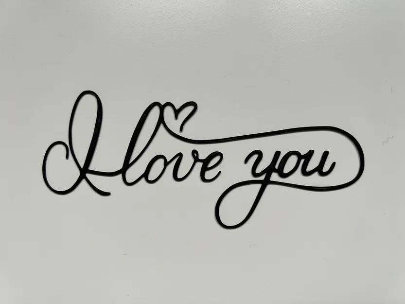 Tranh treo tường chữ I Love You in 3D làm quà tặng Valentine - Image 1