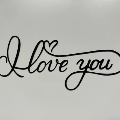 Tranh treo tường chữ I Love You in 3D làm quà tặng Valentine