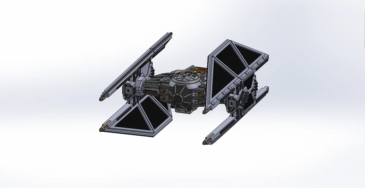 Mô hình Star Wars Tie Advanced / Tie Avenger theo tỷ lệ X-wing (Đã cập nhật) - Image 1