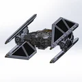 Mô hình Star Wars Tie Advanced / Tie Avenger theo tỷ lệ X-wing (Đã cập nhật) - Thumbnail 1