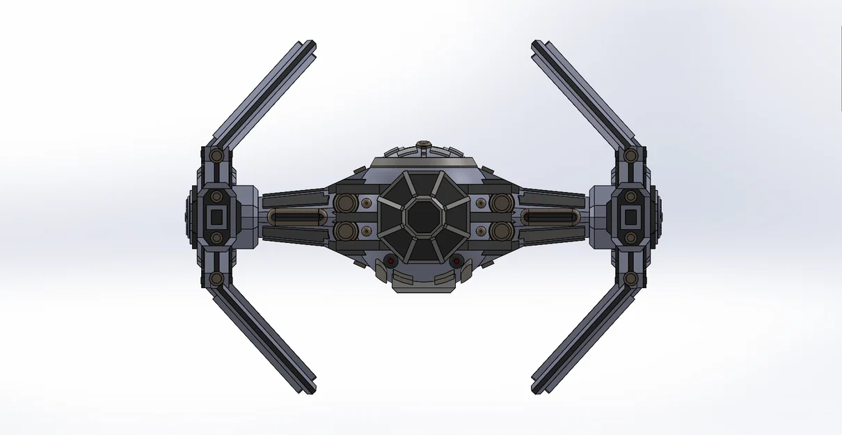 Mô hình Star Wars Tie Advanced / Tie Avenger theo tỷ lệ X-wing (Đã cập nhật) - Image 2