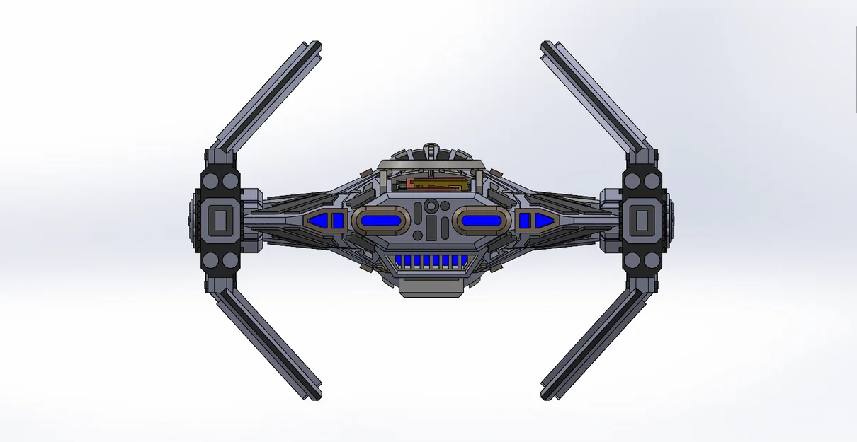 Mô hình Star Wars Tie Advanced / Tie Avenger theo tỷ lệ X-wing (Đã cập nhật) - Image 3