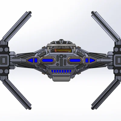 Mô hình Star Wars Tie Advanced / Tie Avenger theo tỷ lệ X-wing (Đã cập nhật)