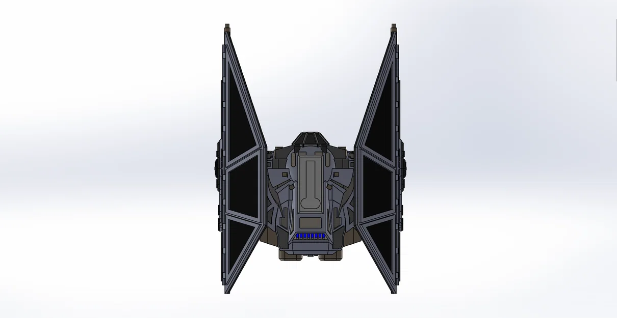 Mô hình Star Wars Tie Advanced / Tie Avenger theo tỷ lệ X-wing (Đã cập nhật) - Image 4