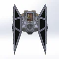 Mô hình Star Wars Tie Advanced / Tie Avenger theo tỷ lệ X-wing (Đã cập nhật) - Thumbnail 5