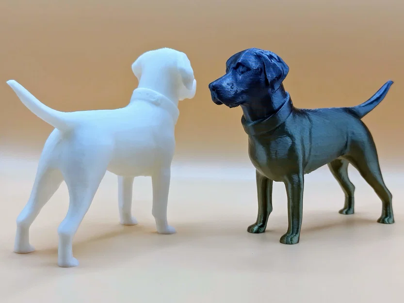 Mô hình chú chó Labrador Retriever in 3D tinh xảo - Image 1