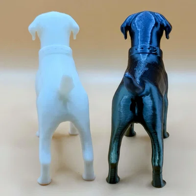 Mô hình chú chó Labrador Retriever in 3D tinh xảo