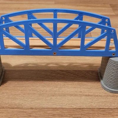 Trụ cầu đá 3D tương thích đường ray xe lửa gỗ Brio, IKEA