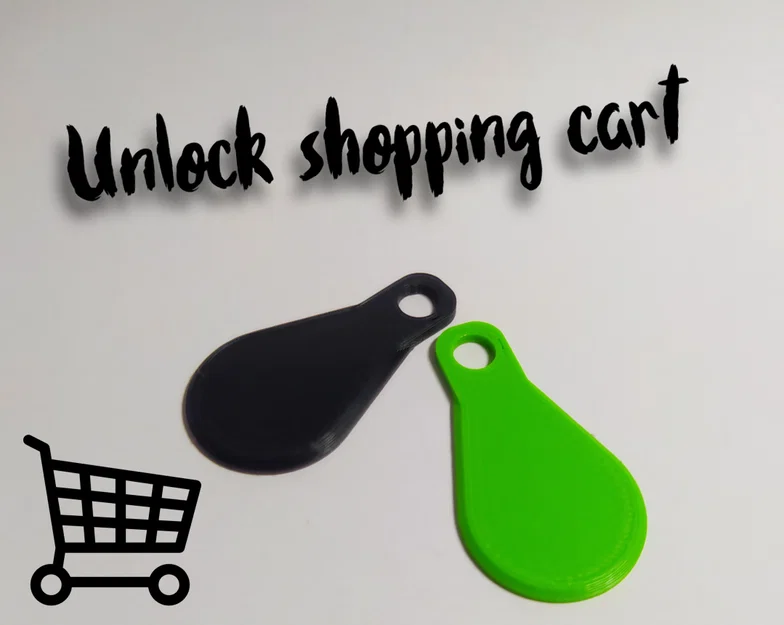 Móc khóa thông minh mở xe đẩy siêu thị siêu tiện lợi - Image 1