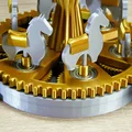 Mô hình vòng quay ngựa gỗ cơ khí (Mechanical carousel with horses) - Thumbnail 4