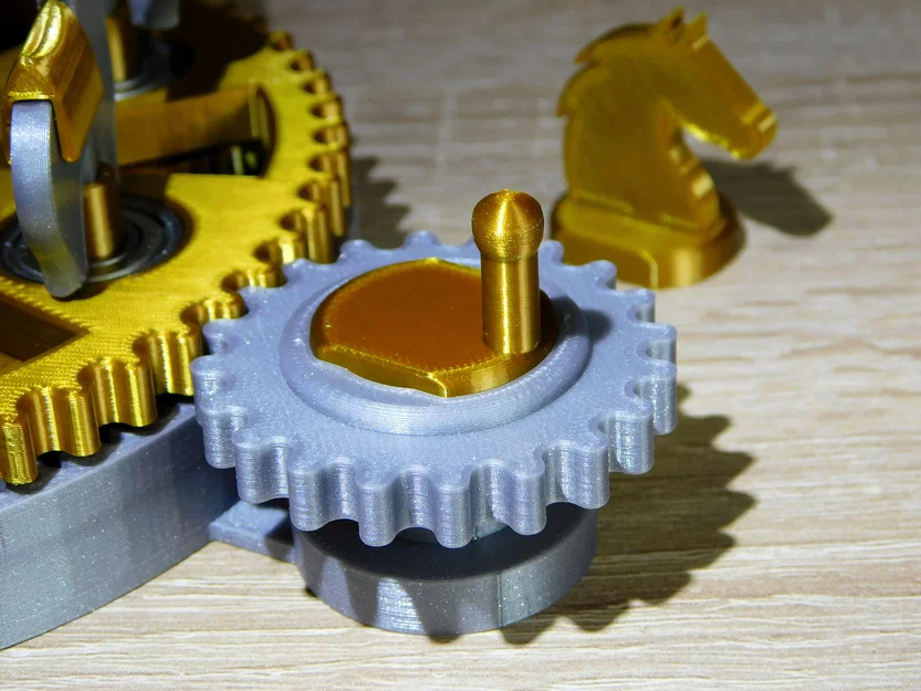 Mô hình vòng quay ngựa gỗ cơ khí (Mechanical carousel with horses) - Image 16