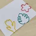 Bộ kẹp giấy họa tiết hoa lá dễ thương (Floral Paper Clips) in 3D - Thumbnail 2