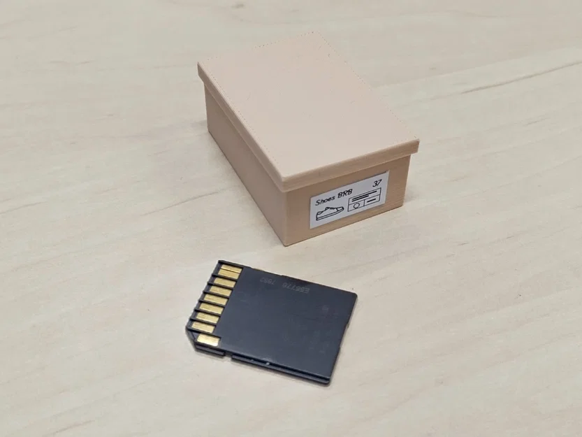 Mô hình hộp mini đa năng: Đựng thẻ SD hoặc phụ kiện búp bê - Image 1