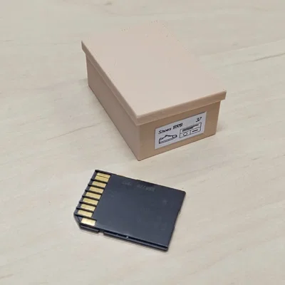 Mô hình hộp mini đa năng: Đựng thẻ SD hoặc phụ kiện búp bê