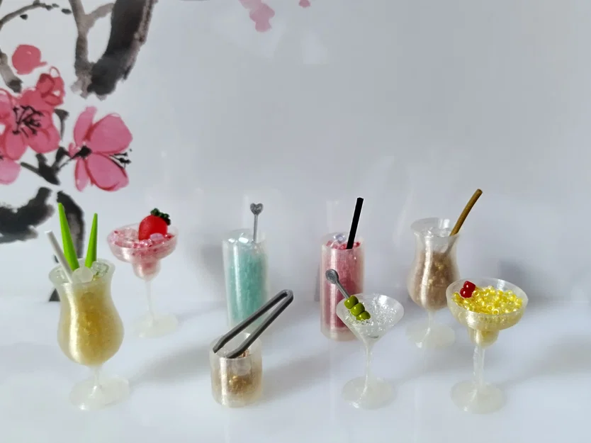 Bộ sưu tập chai lọ và ly tí hon tỉ lệ 1/6 - Image 1