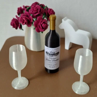 Bộ sưu tập chai lọ và ly tí hon tỉ lệ 1/6