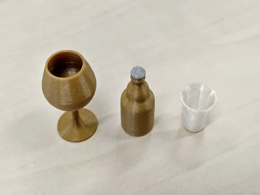 Bộ sưu tập chai lọ và ly tí hon tỉ lệ 1/6 - Image 5