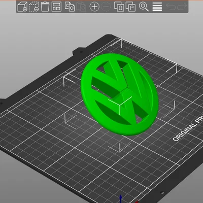 Mô hình 3D logo VW cho xe T4 (Mã 251853601) - In phụ tùng thay thế