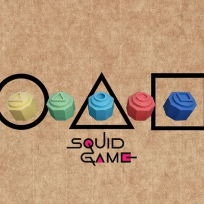 Bộ đồ chơi Gonggi phong cách Squid Game (3D Printing Model)