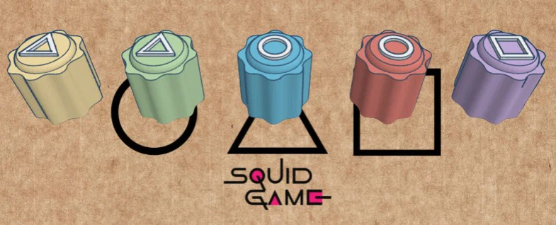 Bộ đồ chơi Gonggi phong cách Squid Game (3D Printing Model) - Image 10