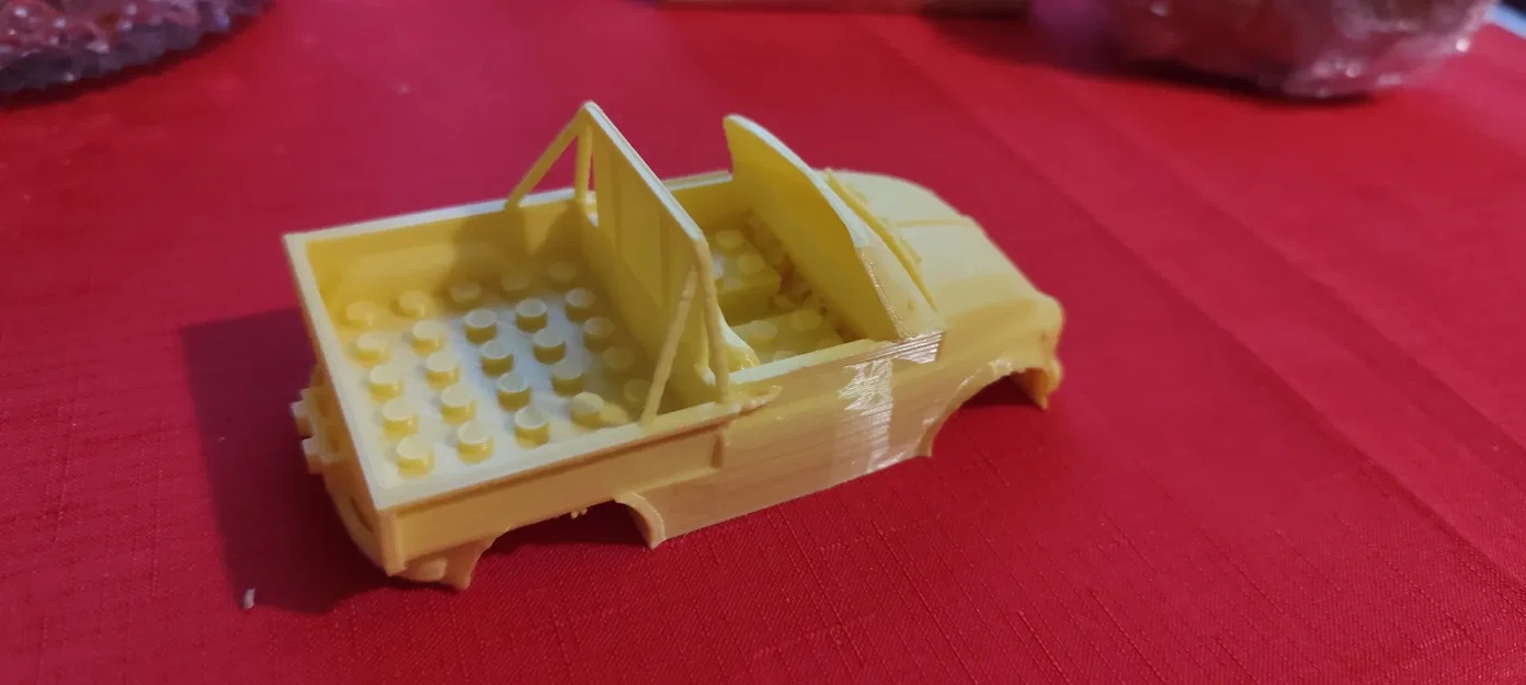 Mô hình xe tải LEGO Fiat 500 PickUp in 3D cực chất - Image 3