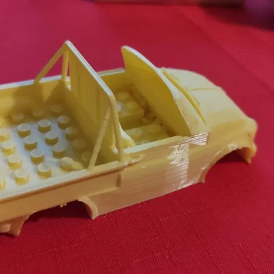 Mô hình xe tải LEGO Fiat 500 PickUp in 3D cực chất