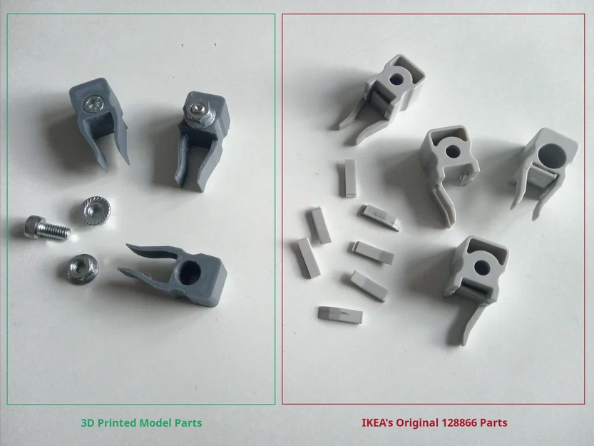 Chặn cửa lùa (Thay thế cho phụ tùng 128866 của Ikea) - Image 1