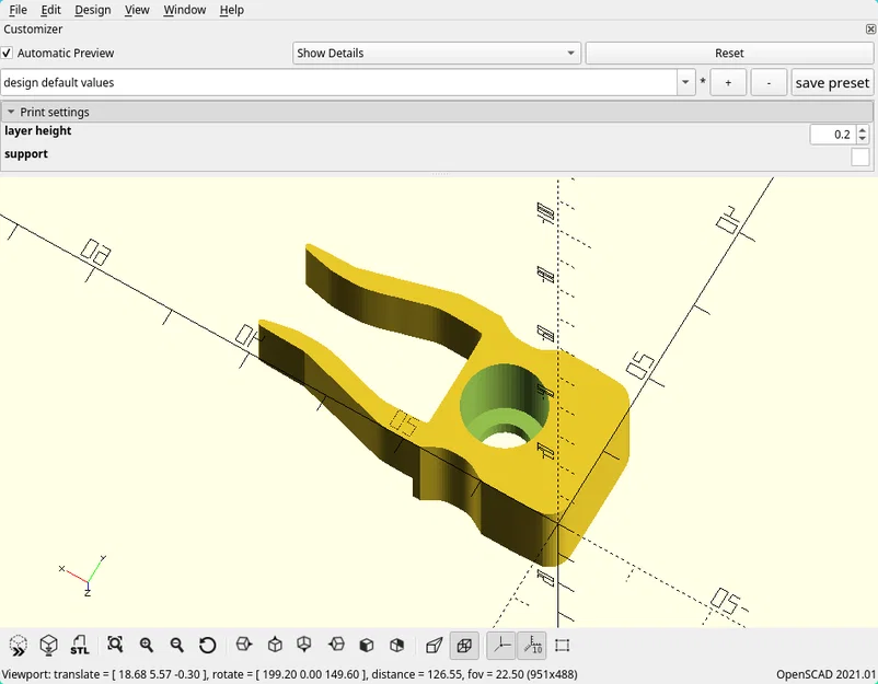 Chặn cửa lùa (Thay thế cho phụ tùng 128866 của Ikea) - Image 2