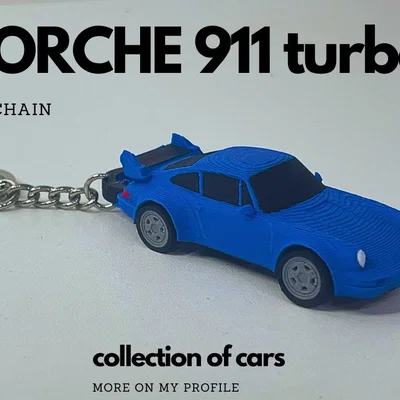 Móc khóa in 3D RWB Porsche 911 (964) Turbo cực chất
