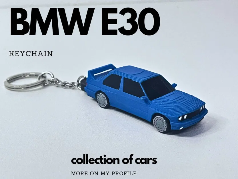 Móc khóa xe BMW E30 - Phụ kiện 3D cho tín đồ xe cổ - Image 1