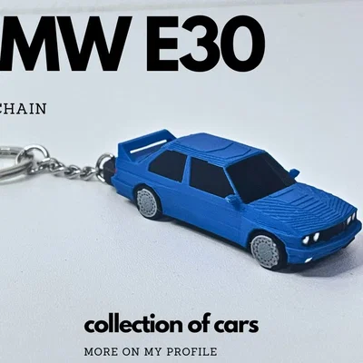 Móc khóa xe BMW E30 - Phụ kiện 3D cho tín đồ xe cổ