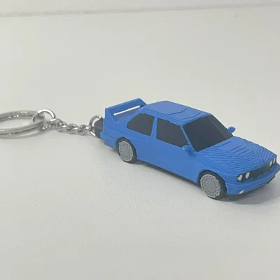 Móc khóa xe BMW E30 - Phụ kiện 3D cho tín đồ xe cổ