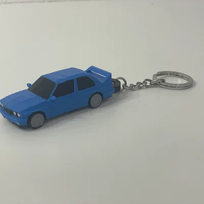 Móc khóa xe BMW E30 - Phụ kiện 3D cho tín đồ xe cổ
