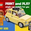 Mô hình xe LEGO FIAT 500 Cabrio in 3D đơn giản và thú vị - Thumbnail 1