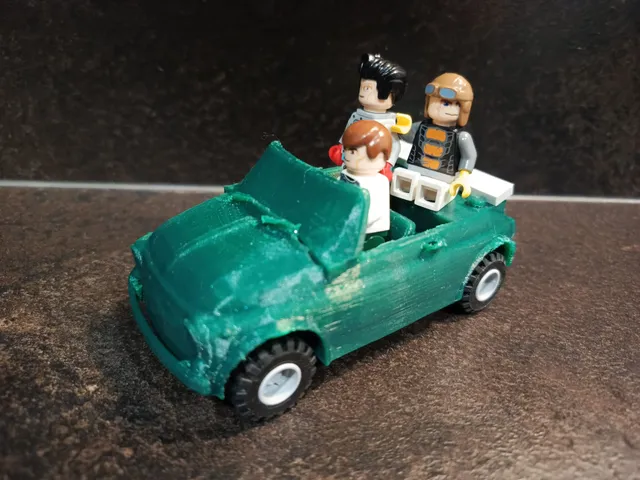 Mô hình xe LEGO FIAT 500 Cabrio in 3D đơn giản và thú vị - Image 3